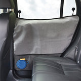Pet Car Door Protector with Storage Pocket  - 77x64cm Grey - Side View