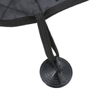 Pet Car Door Protector with Storage Pocket  - 77x64cm Grey - 45-Degree Angle