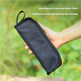 Outdoor Ultralight Folding Camping Chair - Dark Green - Side View