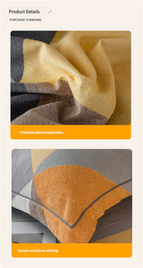 Comfortable cotton pillowcase, double-sided warm design, breathable and skin-friendly - Pink - Top-Down View