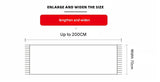 Luxury Cashmere Blend Scarf, Large 200x70cm Fringed Scarf (Light Taro) - Rear View