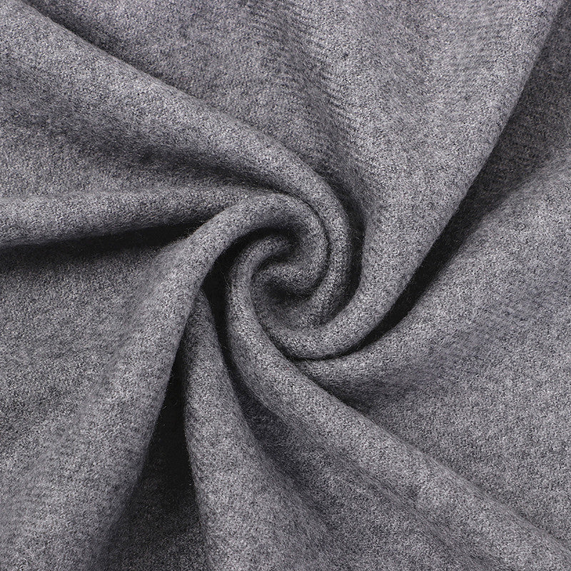 Luxury Cashmere Blend Scarf, Large 200x70cm Fringed Scarf (Turmeric)