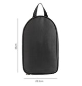 Portable Kitchen Utensil Storage Bag - Lightweight Organizer for Camping and Outdoor Cooking, Black - Rear View