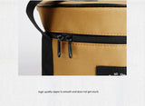 Portable Outdoor Kitchen Utensil Organizer,Waterproof Camping Cookware Storage Bag, Khaki-Size L - Rear View