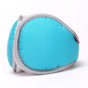 Light blue Winter Comfort Folding Earmuffs - Soft Fleece, Windproof and Waterproof