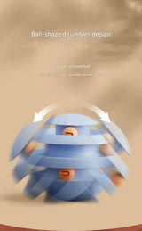 Pearl White Interactive Cat Scratching Ball Toy - Multi-layer Track with Rolling Ball - Side View