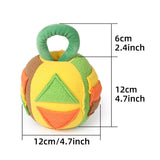 Interactive Dog Snuffle Ball Toy - Puzzle Treat Dispenser with Squeaker, green