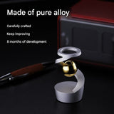 Desktop Levitating Gyro,Magnetic Floating Desk Toy for Stress Relief, Elegant Design-black - Side View