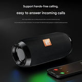 Blue Portable Bluetooth Speaker - HiFi 360 Degree Audio Wireless Mini Speaker, Support Hands-free Calling - Side View