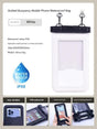 IPX8 Waterproof Phone Pouch with Inflatable Floating Layer,Touchscreen Dry Bag for Swimming(white)