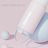 304 Stainless Steel Insulated Tumbler,Large Capacity with Handle and Cute Cloud Accessory(Pink) - Top-Down View