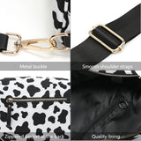 Oxford Cloth Crossbody Bag,Large Capacity Shell-Shaped Fanny Pack with Adjustable Strap(Black) - Side View