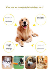 Rubber Snuffle Ball for Pets,Interactive Hollow Treat-Hiding Toy for Dogs and Cats(Yellow) - Side View