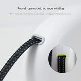 Retractable Dog Leash - Reflective Pet Lead with 3m Extension, One-Button Control(Yellow) - Side View