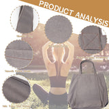 Yoga Mat Tote Bag - Durable Canvas Shoulder Bag for Outdoor Workouts & Travel(Grey) - Side View