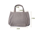 Yoga Mat Tote Bag - Durable Canvas Shoulder Bag for Outdoor Workouts & Travel(Grey) - Top-Down View