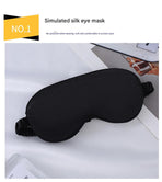 Luxury Satin Sleep Mask Gift Set,4-Piece with Pillowcase and Hair Accessories(Gold)