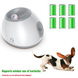 Automatic Dog Ball Launcher with Adjustable Distance - balls not included(blue) - Side View