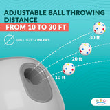 Automatic Dog Ball Launcher with Adjustable Distance - balls not included(blue) - 45-Degree Angle