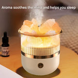 Crystal Humidifier with LED Light - Aromatherapy Diffuser for Home Relaxation(black) - Side View