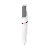 Rechargeable Electric Foot File - Waterproof Callus Remover with Interchangeable Heads(white)