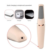 Rechargeable Electric Foot File - Waterproof Callus Remover with Interchangeable Heads(pink) - Front View