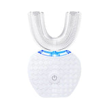 U-Shaped Automatic Ultrasonic Electric Toothbrush - 360 Deep Cleaning & Whitening, Rechargeable(white) - Front View