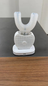 U-Shaped Automatic Ultrasonic Electric Toothbrush - 360 Deep Cleaning & Whitening, Rechargeable(white)