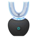 U-Shaped Automatic Ultrasonic Electric Toothbrush - 360 Deep Cleaning & Whitening, Rechargeable(black)