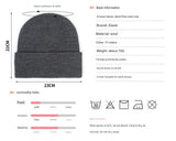 Premium Warm Beanie with Silk Satin Lining(black) - Front View
