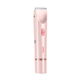 2-in-1 Ladies Electric Shaver & Trimmer - IPX7 Waterproof, USB-C Rechargeable, Dual Head Design(pink)