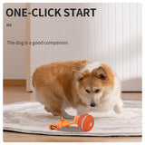 Interactive Dog Chew Toy with Rope - Durable Treat Dispensing Ball for Play & Dental Health(red) - Front View