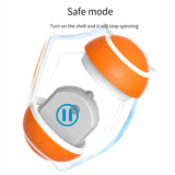 Interactive Auto Pet Toy Ball with Remote Control - USB Rechargeable, LED Lights, Sturdy & Waterproof(orange) - Top-Down View