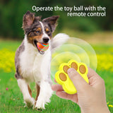 Interactive Auto Pet Toy Ball with Remote Control - USB Rechargeable, LED Lights, Sturdy & Waterproof(pink) - Low Angle