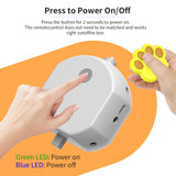 Interactive Auto Pet Toy Ball with Remote Control - USB Rechargeable, LED Lights, Sturdy & Waterproof(yellow) - Front View
