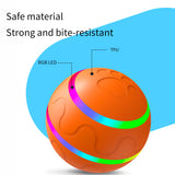 Interactive Auto Pet Toy Ball with Remote Control - USB Rechargeable, LED Lights, Sturdy & Waterproof(yellow) - 45-Degree Angle