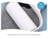 Adorable Pet Paw Grooming & Drying Mitt - Super Absorbent Fleece Material(pink) - Rear View