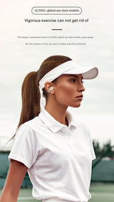 Stylish TWS Wireless Earbuds with Real-Time AI Translation - Immersive Sound & Touch Control(Skin color) - Close-Up Angle