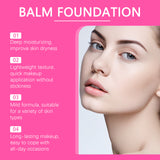Moisturizing Balm Foundation - Lightweight Texture, Long-Lasting Natural Coverage(Dark skin tone) - Top-Down View