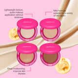 Moisturizing Balm Foundation - Lightweight Texture, Long-Lasting Natural Coverage(Brown) - Close-Up Angle