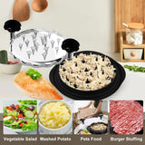Upgraded Meat Shredder Tool - Rotating Chicken & Pork Puller with Anti-Slip Base & Ergonomic Grips(red) - Extra Image