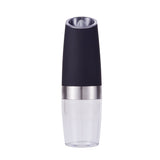 Gravity Electric Salt & Pepper Grinder Set - Adjustable Coarseness, LED Light, Battery Operated(black)