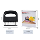 Professional Meat Tenderizer Tool - 48 Stainless Steel Blades with Safety Lock & Ergonomic Handle - Side View