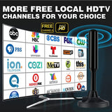 HD 4K Digital TV Antenna - 22dB High Gain, Long Range Reception with 5m Cable & IEC Connector - Front View