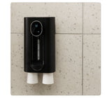 Smart Automatic Mouthwash Dispenser - Wall-Mounted, 3 Adjustable Levels, LED Display & Magnetic Cups(white) - Rear View
