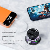 G300 Magnetic Suction Bluetooth Speaker - RGB Lights, 40mm Driver, 6H Playtime(Green) - Front View
