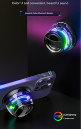 G300 Magnetic Suction Bluetooth Speaker - RGB Lights, 40mm Driver, 6H Playtime(Green) - Top-Down View