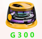 G300 Magnetic Suction Bluetooth Speaker - RGB Lights, 40mm Driver, 6H Playtime(Yellow)