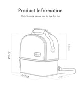 Versatile Insulated Breast Milk Cooler & Lunch Backpack - Waterproof, Multi-Carry Options(Green print)