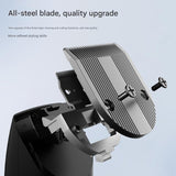 Professional 2-in-1 Cordless Hair Clipper & Trimmer Kit with LED Display & 5-Speed Fine Tuning(silver) - Side View